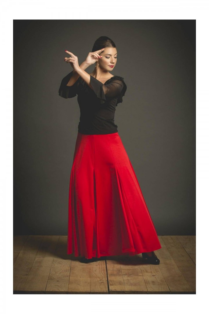 Actuación Banquete deberes Falda flamenco de quillas - Falda Español - Faldas flamencas de MUJER<